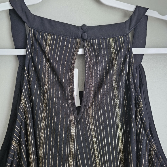 Torrid Black & Gold Stripe Goddess Tunic Top Multi Plus Size 2 2X 18 20 - Picture 5 of 7